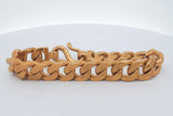 24k Yellow Gold Cuban Link Bracelet 132.6 Grams 8 Inch Eb0726lwxxzsa
