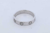 Cartier 18k White Gold Love Ring 3.3 Grams Size 51 Eb0726ocxde