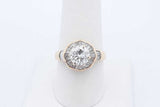 1.63cttw Diamond Ring In 18k Yellow Gold 4.9 Grams Size 8.25 Eb0525lsxzde