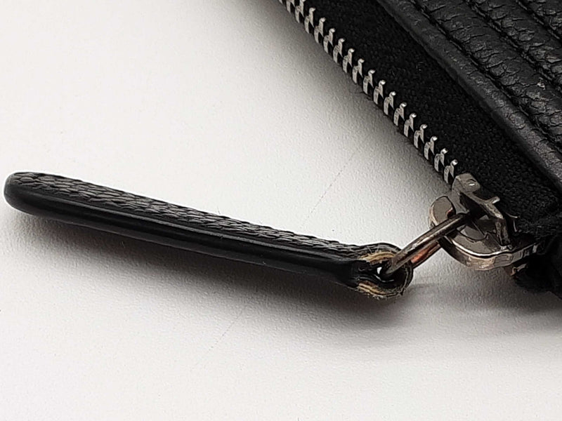 Chanel Boy O Black Leather Zipper Clutch Do0325exzde