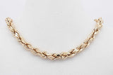 10k Yellow Gold Rope Chain Necklace 7.2 Grams 22 Inch Eb0826wxzsa