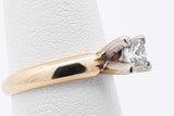 0.38ctw Princess Cut Diamond Ring 14k Yellow Gold 2.9 Grams Size 4.5 Eb0825oixsa