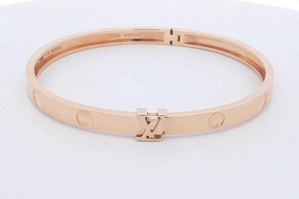 Louis Vuitton 18k Yellow Gold Empreinte Hinged Bangle Bracelet 23.6 Grams Eb0425lixzsa