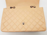 Chanel Classic Single Flap Jumbo Beige Quilted Leather Shoulder Bag Do0125rxzxde