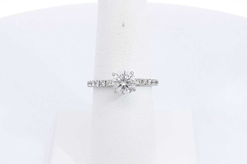 1.18ctw Diamond Ring In 14k White Gold 2.4 Grams Size 6.5 Eb0225lcxzsa