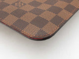 Louis Vuitton Neverfull Pochette In Damier Ebene Coated Canvas Fw0925wirdu