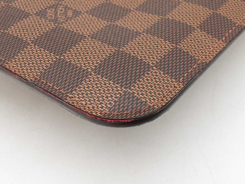 Louis Vuitton Neverfull Pochette In Damier Ebene Coated Canvas Fw0925wirdu