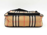 Burberry Paddy Camera Bag In Vintage Check Canvas & Black Leather Fw0826ozxdu