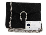 Gucci Dionysus Gg Black Velvet Wallet On Chain Sd0726orzde