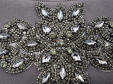 Salvatore Ferragamo Rhinestone Embellished Gray Shoulder Bag Eb1026wrxde
