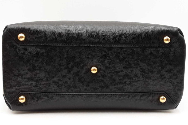 Burberry Black Leather House Check Banner Tote Bag Eb1025prxdu