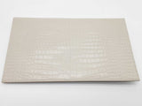 Yves Saint Laurent Uptown Pouch White Croc Embossed Leather Clutch Do0726oxzde