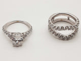 2.16 Cttw Lab Grown Diamonds 14k Wg 8.6g Guard And Ring Size 4.5 Do0226crxde