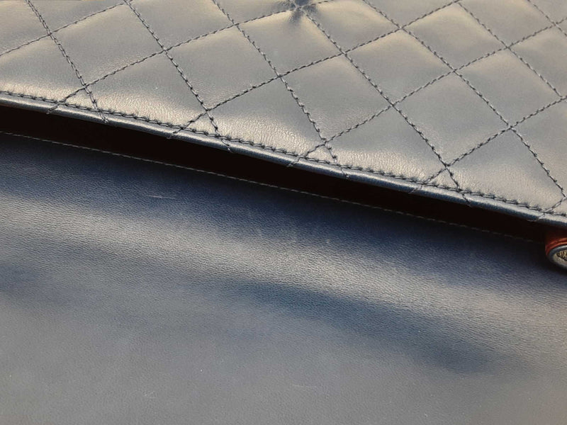 Chanel Crossing Times Mini Flap Bag In Navy Blue Quilted Lambskin Fw0125lcxzdu