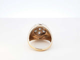 0.70 Cttw Diamond & 14k Yellow Gold Cluster Ring 10 Grams Size 6.5 Fw0826ixzdu