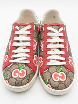 Gucci Ace Gg Apple Print Sneakers Size 36.5 Eb0226lrxsa