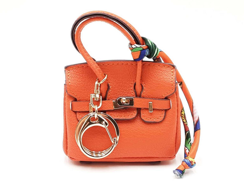 Mini Barkin Bag Doggie Waste Bag Dispenser Charm In Orange Fw0825cde