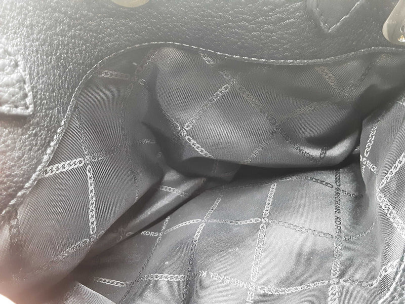 Michael Kors Greta Black Leather Tote Bag Do0525sxde