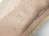 Gucci 453373 Gg Gold Metallic Marmont Flats Size Eu 36.5 Do0925lcrde