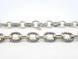 David Yurman 18k Gold & Sterling Silver Cable Necklace 88.6g 16 Inch Fw126rxzxdu