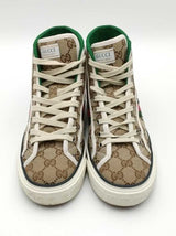 Gucci Tennis 1977 Gg Canvas High Top Sneakers Size 39.5 Eb1026lcrsa