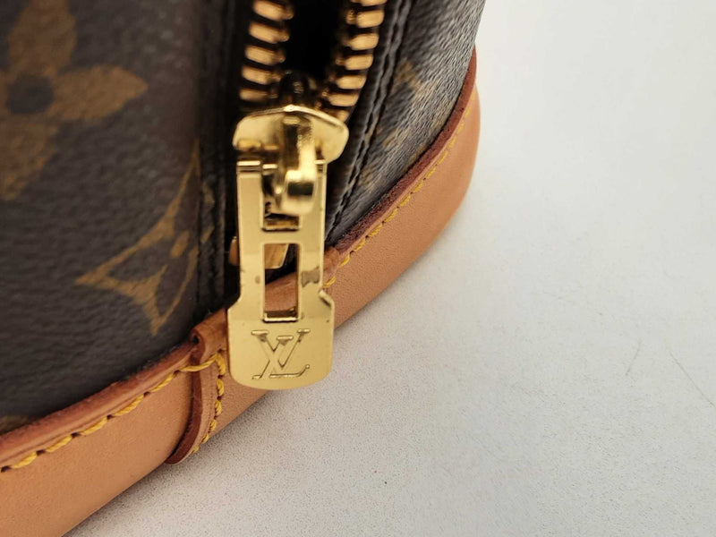 Louis Vuitton Alma Mm Brown Handbag Aa0425irxsa