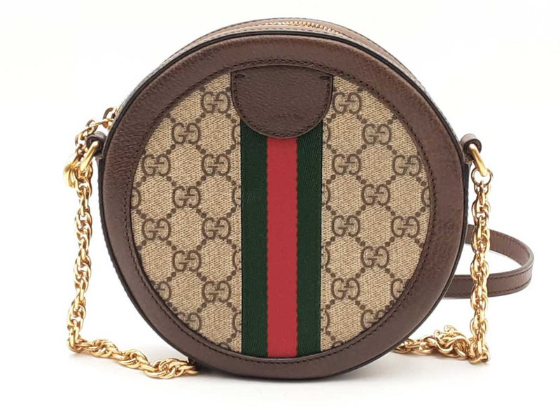 Gucci Gg Supreme Ophidia Round Shoulder Bag Aa0625ozxsa