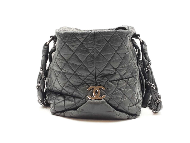 Chanel Lady Braid Tote Bag In Black Aged Calfskin Fw0425cxzdu