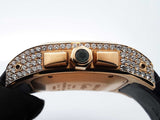 Santos De Cartier 100 Chronograph 10.06 Cttw Diamond & 18k Yellow Gold 41mm Automatic Watch 239 Grams Fw0825rxzxdu