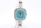 Tiffany & Co. Hardwear Diamond Bezel Sterling Silver & Steel Watch Eb0626lrxzsa