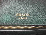 Prada Vitello Daino Tote Green Handbag Aa0825pzxsa