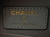 Chanel 19 Round Lambskin Crossbody Gray Aa0525ezxsa