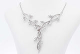 0.3cttw Diamond Botanical Pendant Necklace In 10k White Gold 8 Grams Eb0726wersa