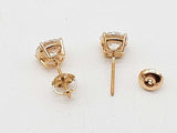2.06 Cttw Lab Grown Diamonds 14k Yg 1.2g Screw Back Stud Earrings Do0826poxde