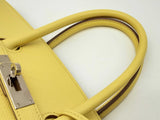 Hermes Birkin 35 Candy Lime Yellow Epsom Palladium Handbag Do0823lxzxzde