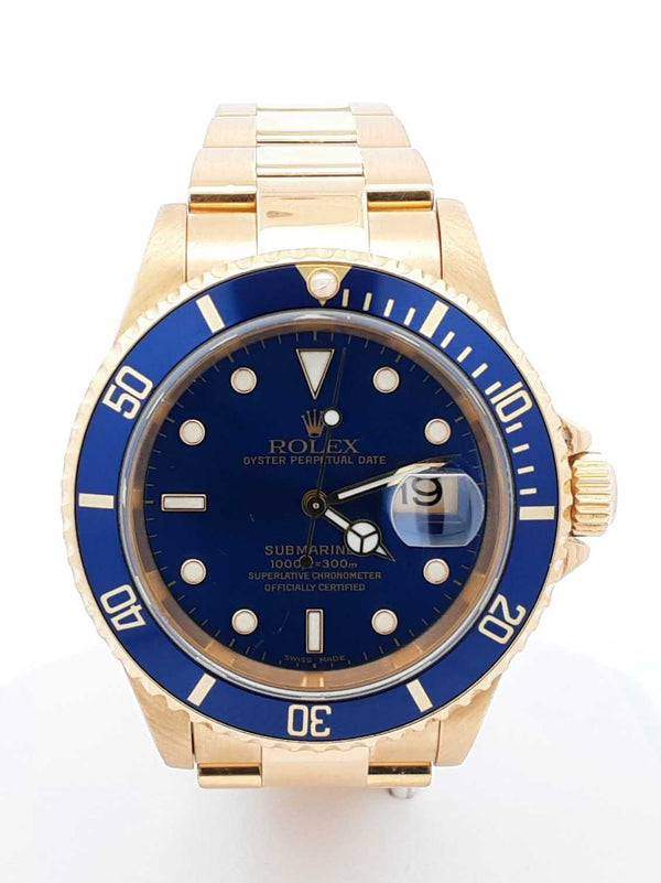 Rolex Submariner Date 40mm Watch In 18k Yellow Gold 170 Grams Fw0824lexzxdu
