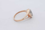 14k Yellow Gold Diamond Cluster Ring In Marquise Setting 4.1 Grams Size 9 Eb0726wlrsa
