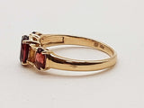 Garnet Citrine 10k Yellow Gold 2.4g Ring Size 7 Do1125ixde