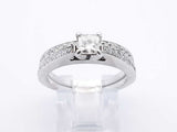 0.71 Cttw Diamond & 14k White Gold Bridal Set 5.4 Grams Size 8 Fw0725wrxdu