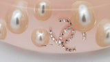 Chanel Cc Light Pink Resin Bangle Bracelet Eb1225oxzdu