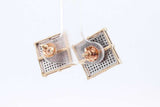 Diamond Stud Screwback Earrings In 10k Yellow Gold 5 Grams Eb1224lwrsa