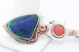 Sterling Silver Decorative Stone Pendant 9.6 Grams Eb1224csa