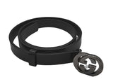 Gucci Blondie Black Leather Belt Kb1025crmia
