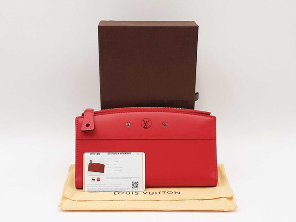 Louis Vuitton Steamer Leather Wallet In Red Lipstick Fw0625wzxdu