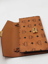 Mcm Visetos Cognac Wallet With Chain Eb1225lrxdu