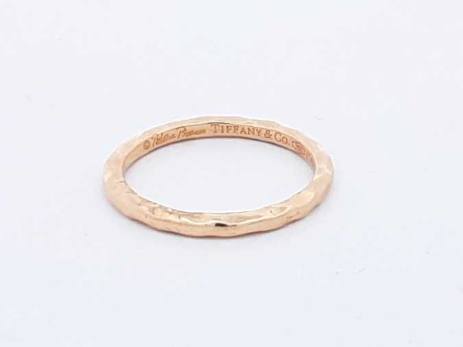 Tiffany & Co. Paloma Picasso Hammered 18k Yellow Gold Ring 2.2g Sz 6 Eb0824wxzsa