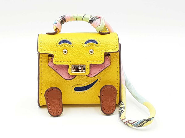 Mini Plaything Bag Charm In Yellow Fw0825cdu