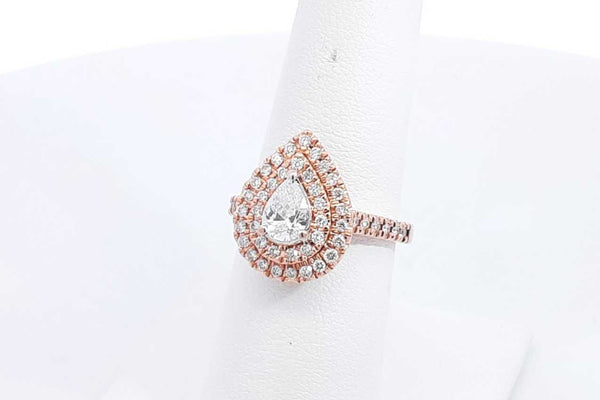 Approx. 1.15ctw Diamond Ring In 14k Rose Gold 6.3 Grams Size 6.75 Eb0125crxsa