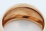 18k Yellow Gold Dome Ring 2.2 Grams Size 8 Eb0826owxde