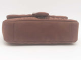 Gucci Gg Marmont Suede Brown Medium Handbag Aa0326czxsa